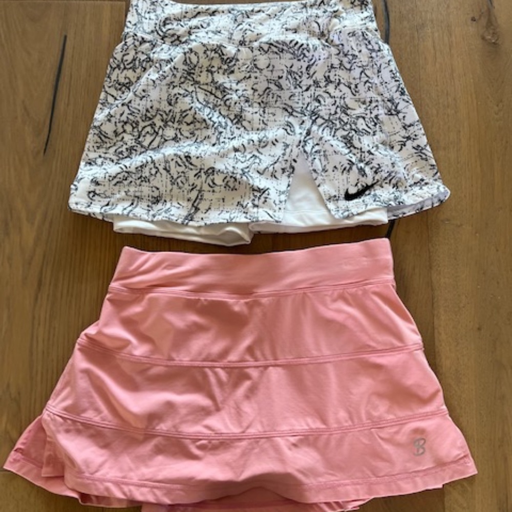 Two Tennis Skirts XS  Pink SofiBella , Black /White Nike